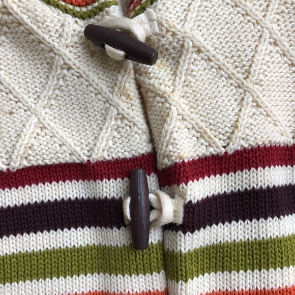 Gymboree Girls Toggle Button Striped Cardigan 4T - Picture 2 of 7
